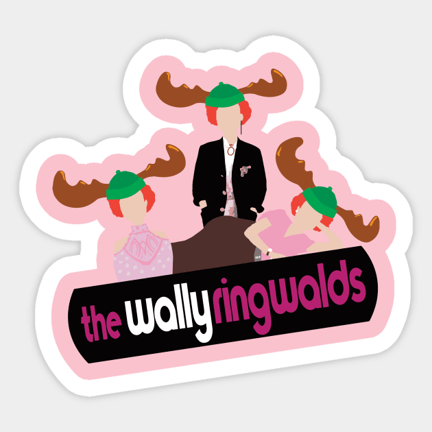 The Wally Ringwalds Sticker by BoxDugArt